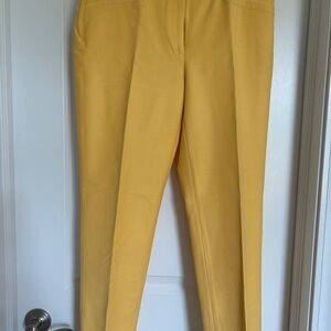 White House Black Market Yellow Ankle Pants